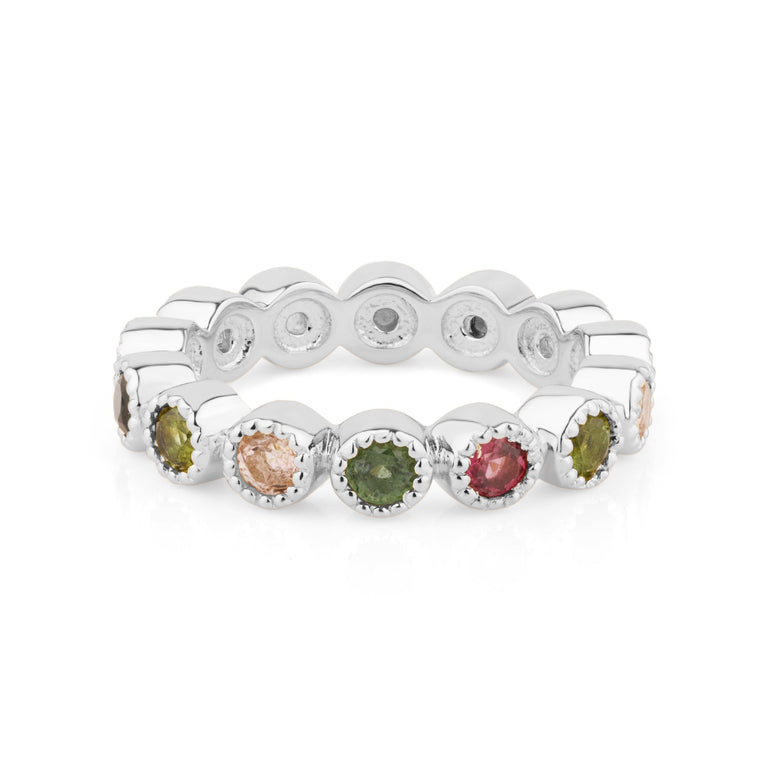 Ring HARRIET mit Multiturmalin 3mm Silber EXPRESS
