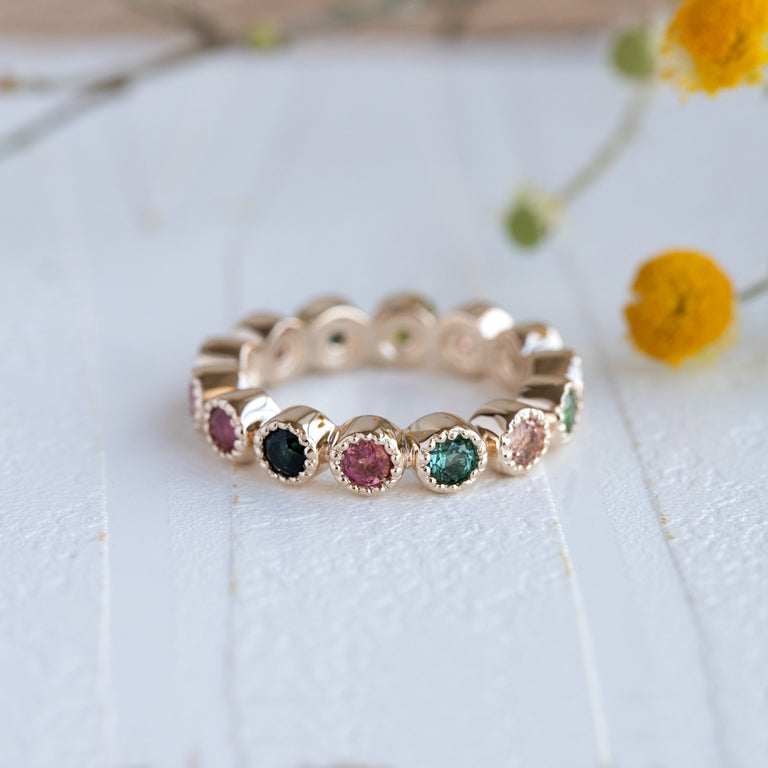 Ring HARRIET mit Multiturmalin 3mm