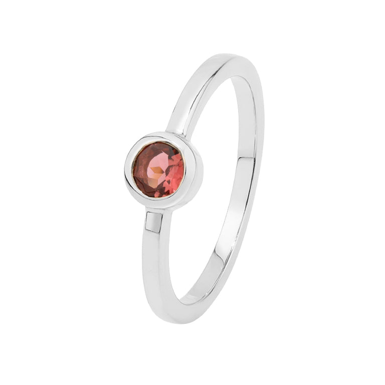Ring JANAJA mit Rosaturmalin 4mm