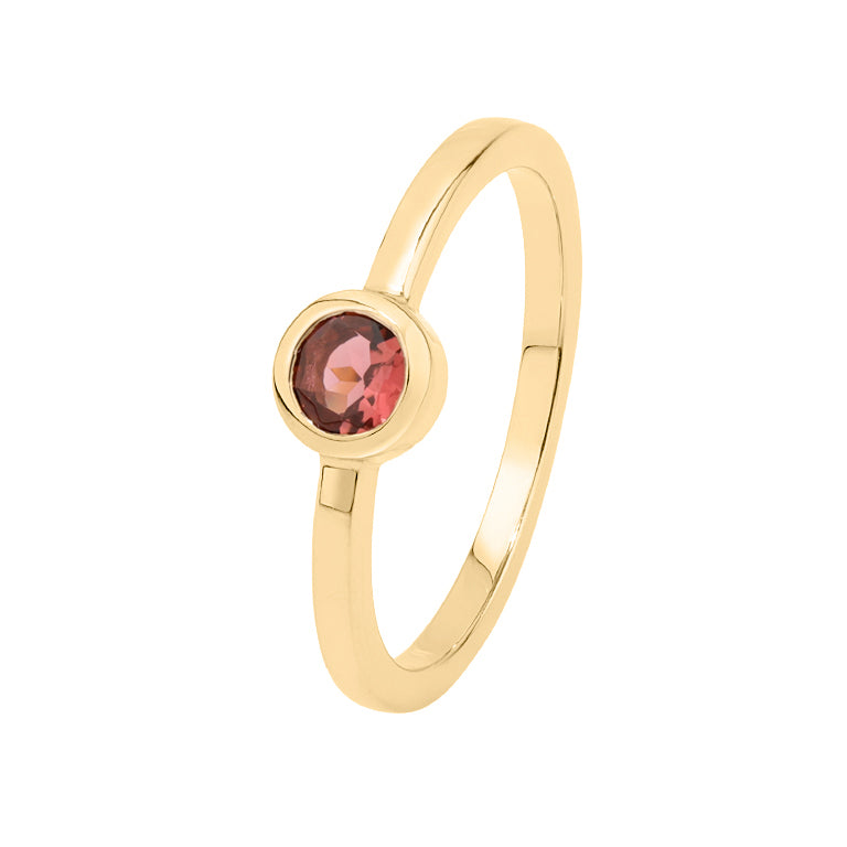 Ring JANAJA mit Rosaturmalin 4mm