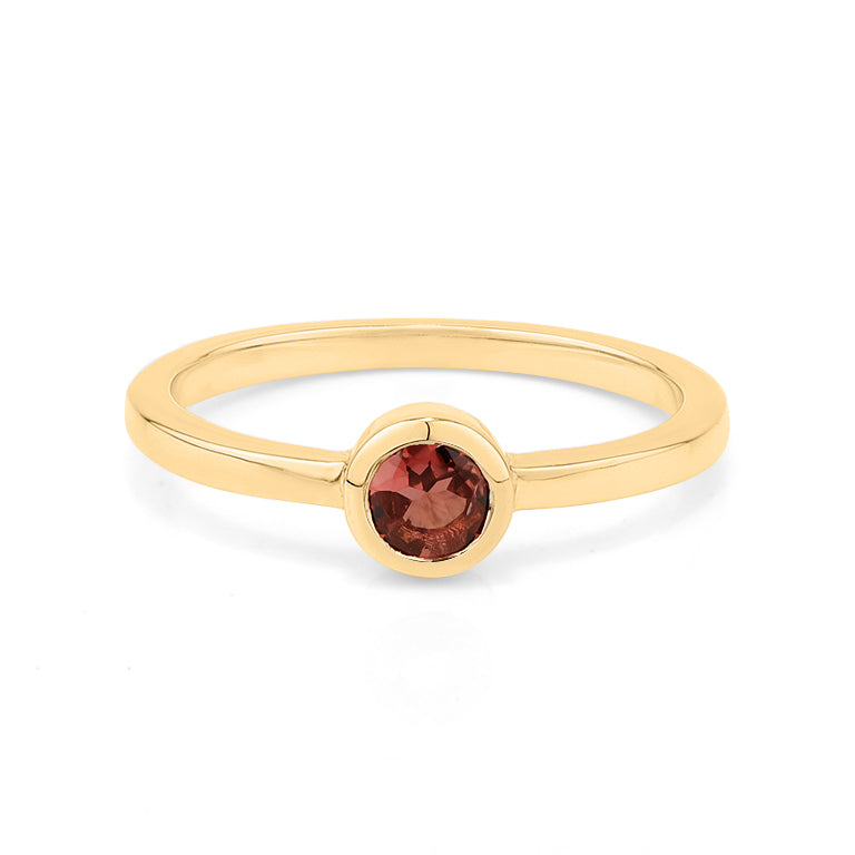 Ring JANAJA mit Rosaturmalin 4mm