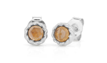 Ohrstecker TWIST  mit Rauchquarz 4mm
