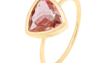 Unikate Ring mit Rosaturmalin 18k Gold