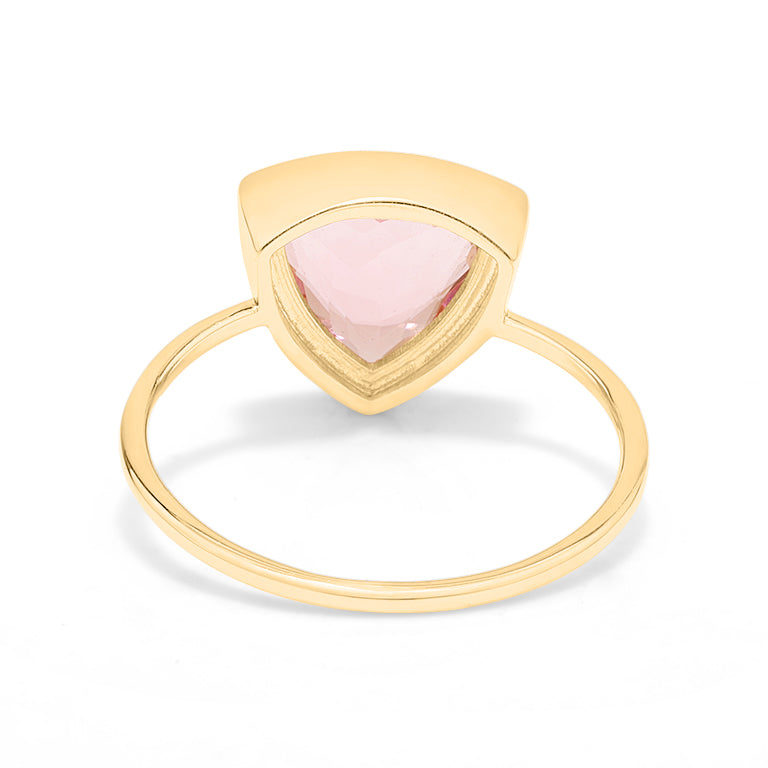 Unikate Ring mit Rosaturmalin 18k Gold