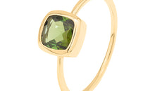Unikate Ring mit Grünturmalin 18k Gold