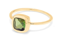 Unikate Ring mit Grünturmalin 18k Gold
