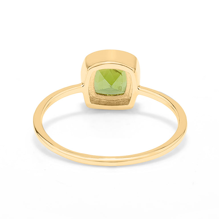 Unikate Ring mit Grünturmalin 18k Gold