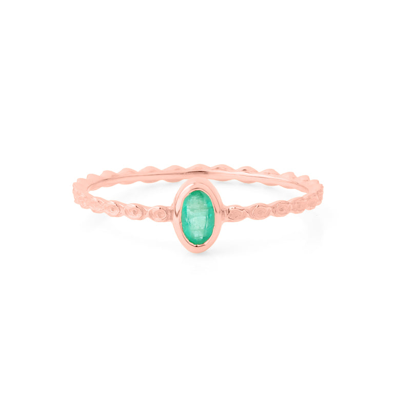 Ring  VIOLETTA  mit Smaragd 3x5mm