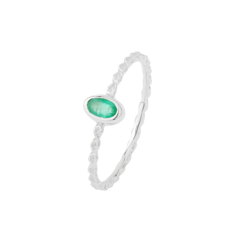 Ring  VIOLETTA  mit Smaragd 3x5mm