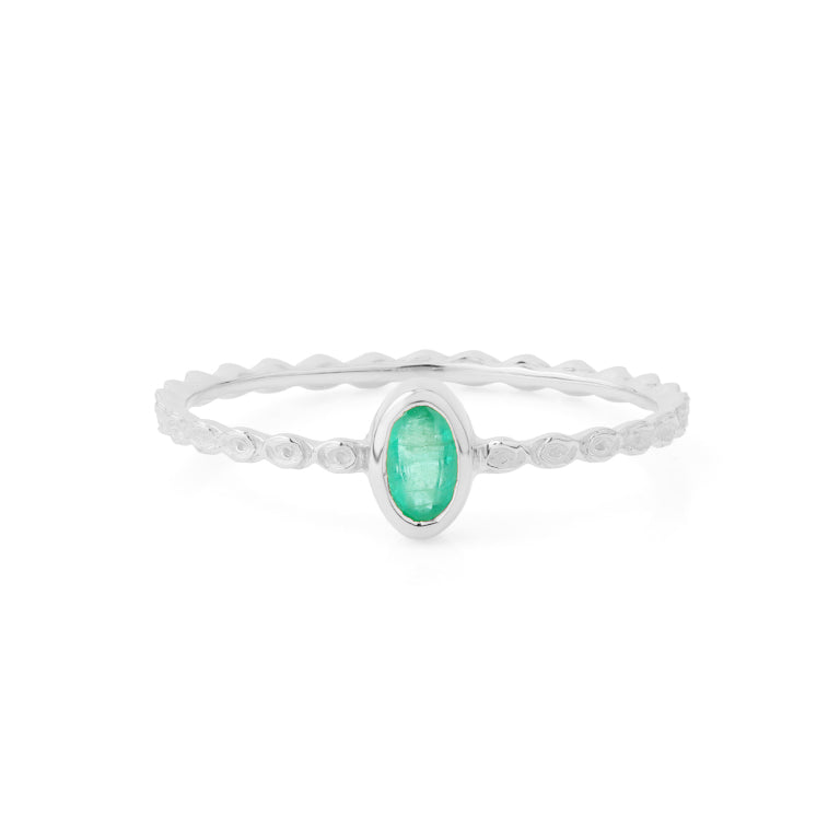 Ring  VIOLETTA  mit Smaragd 3x5mm