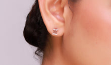 Sternzeichen Ohrstecker ZWILLINGE GEMINI mit Diamanten